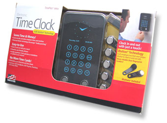 What's in the box? 1 TimePilot Vetro timeclock, 10 iButtons, 1 USB drive, software CD, User Manual, Quick Start guide and mounting hardware. 