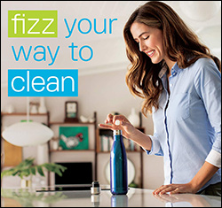 Just fill the bottle with hot water and drop in a tablet.